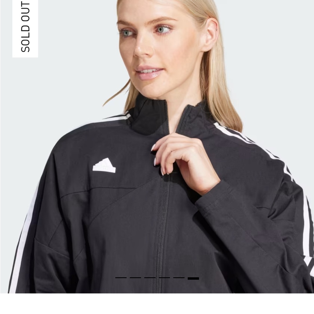 ADIDAS TIRO 3-STRIPES SNAP-BUTTON WOVEN COAT - Picture 7 of 9